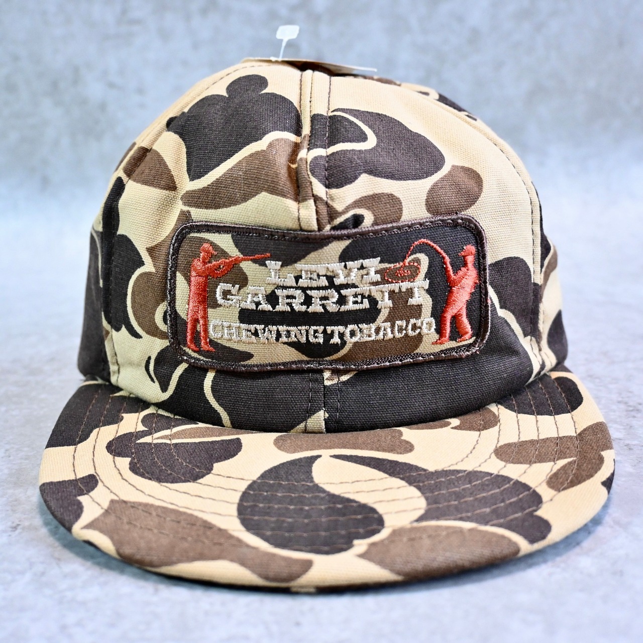 [M1464] Vintage 未使用 1980's  Levi Garrett ダックハンターカモ キャップ
