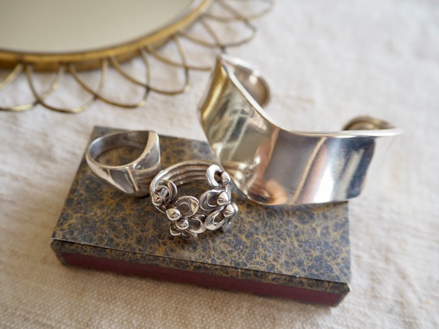 AMERICA 925 Silver × Brass Woven Ring