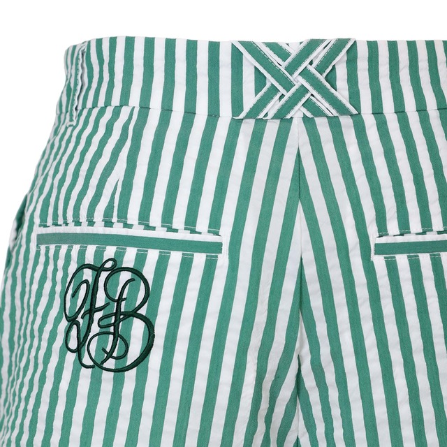 FBAL-PNT15　レディース　裾ダブルショートパンツ