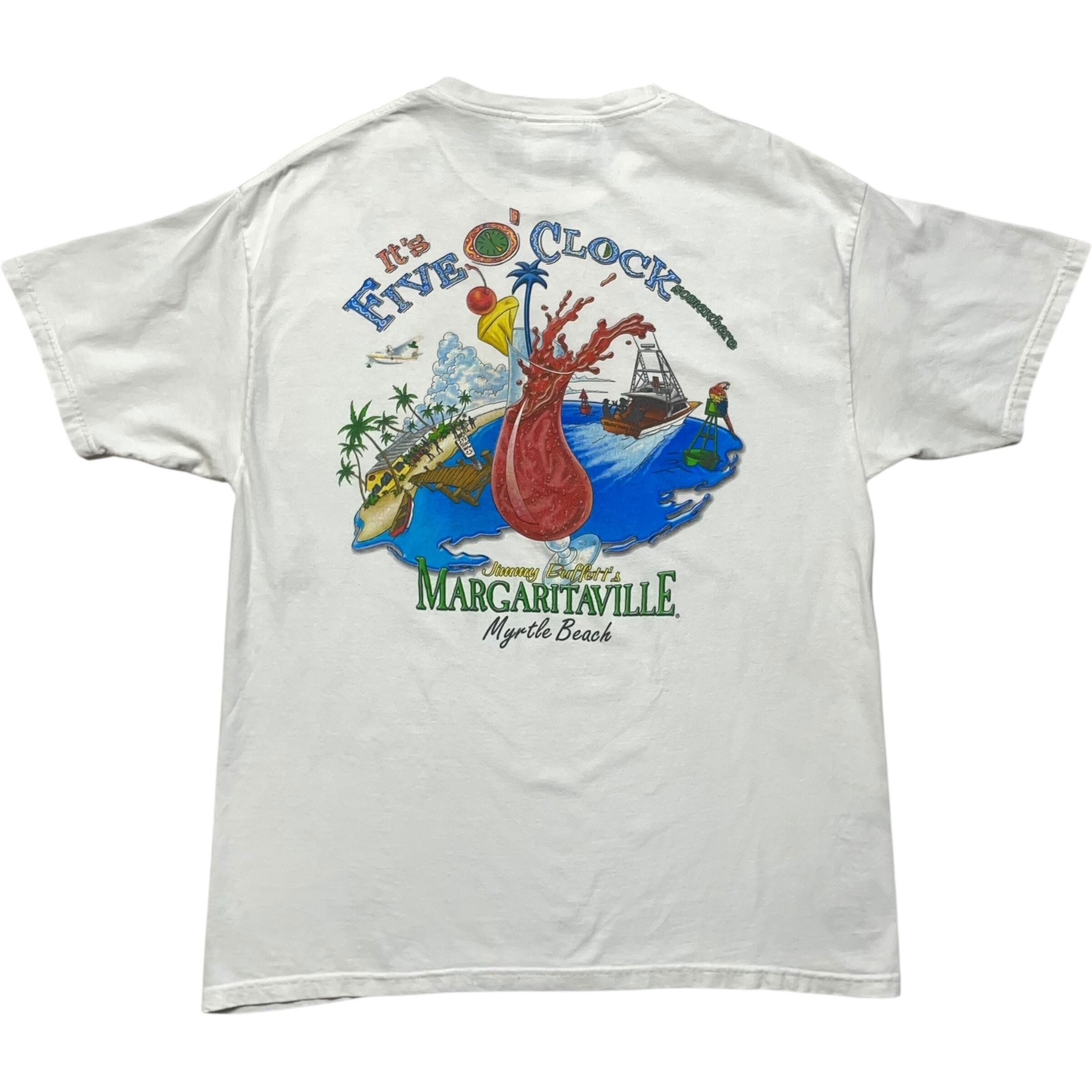 《L》 Jimmy Buffett's Margaritaville Tシャツ グラフィックプリント ホワイト no.8617