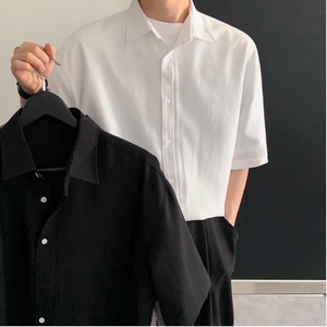 スタンダードエレガント半袖シャツ　0619