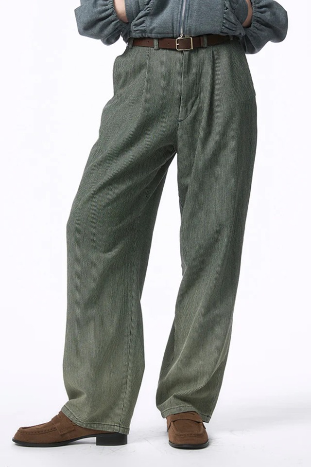 【Nora Lily】「elle」Bleached Hickory Gradation Pants-