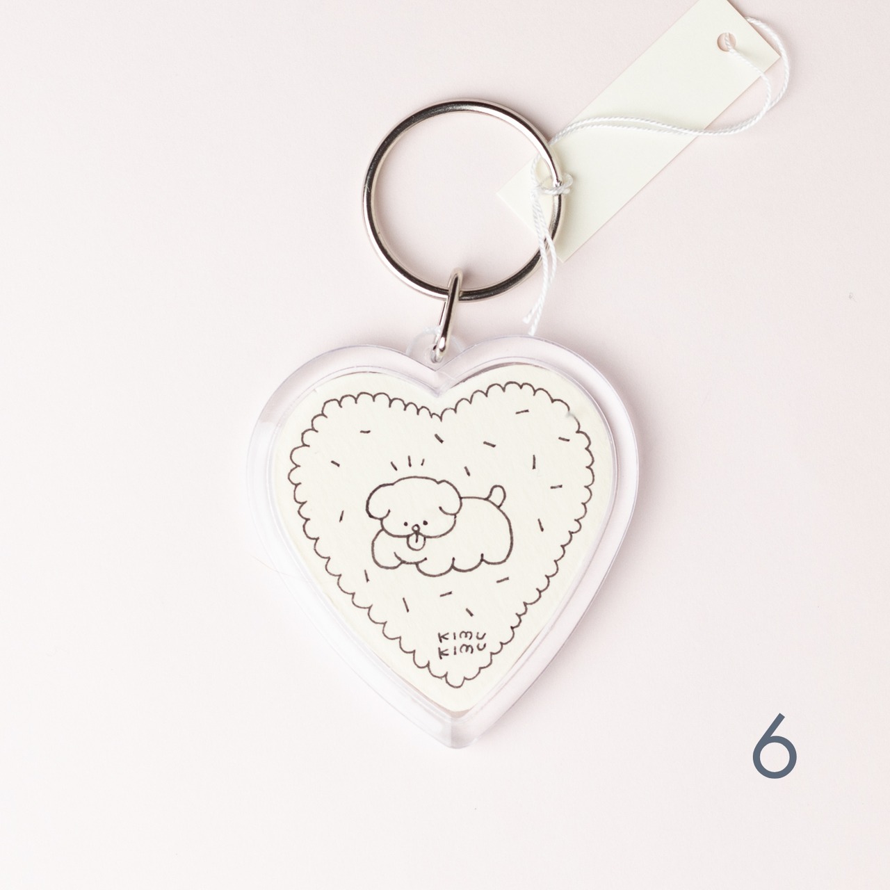 < KIMUKIMU > 原画キーホルダー（ハート）- 2