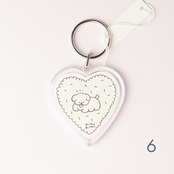 < KIMUKIMU > 原画キーホルダー（ハート）- 2