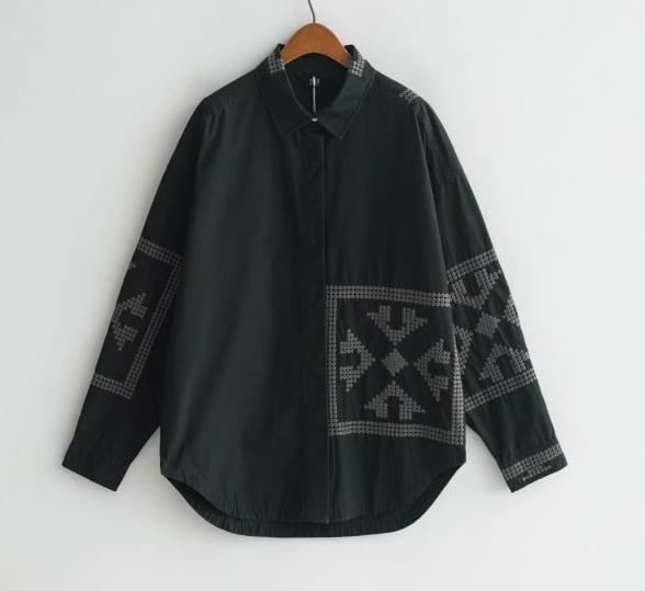 Embroidered Wide Casual Shirt