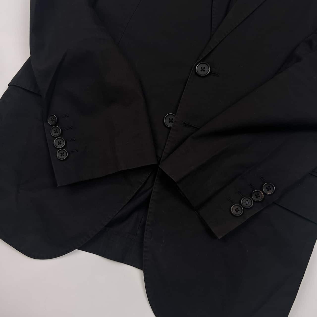 PS Paul Smith ポールスミス シャドーストライプ 背抜き 2B テーラードジャケット M/ブラック メンズ