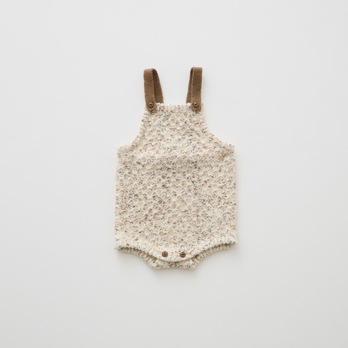 eLfinFolk(エルフィンフォルク)/ Nep Yarn Knit Rompers / ivory / 80cm