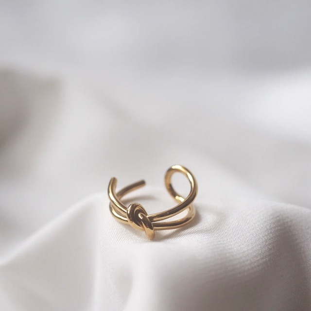 knot ring 18kgp [r33]