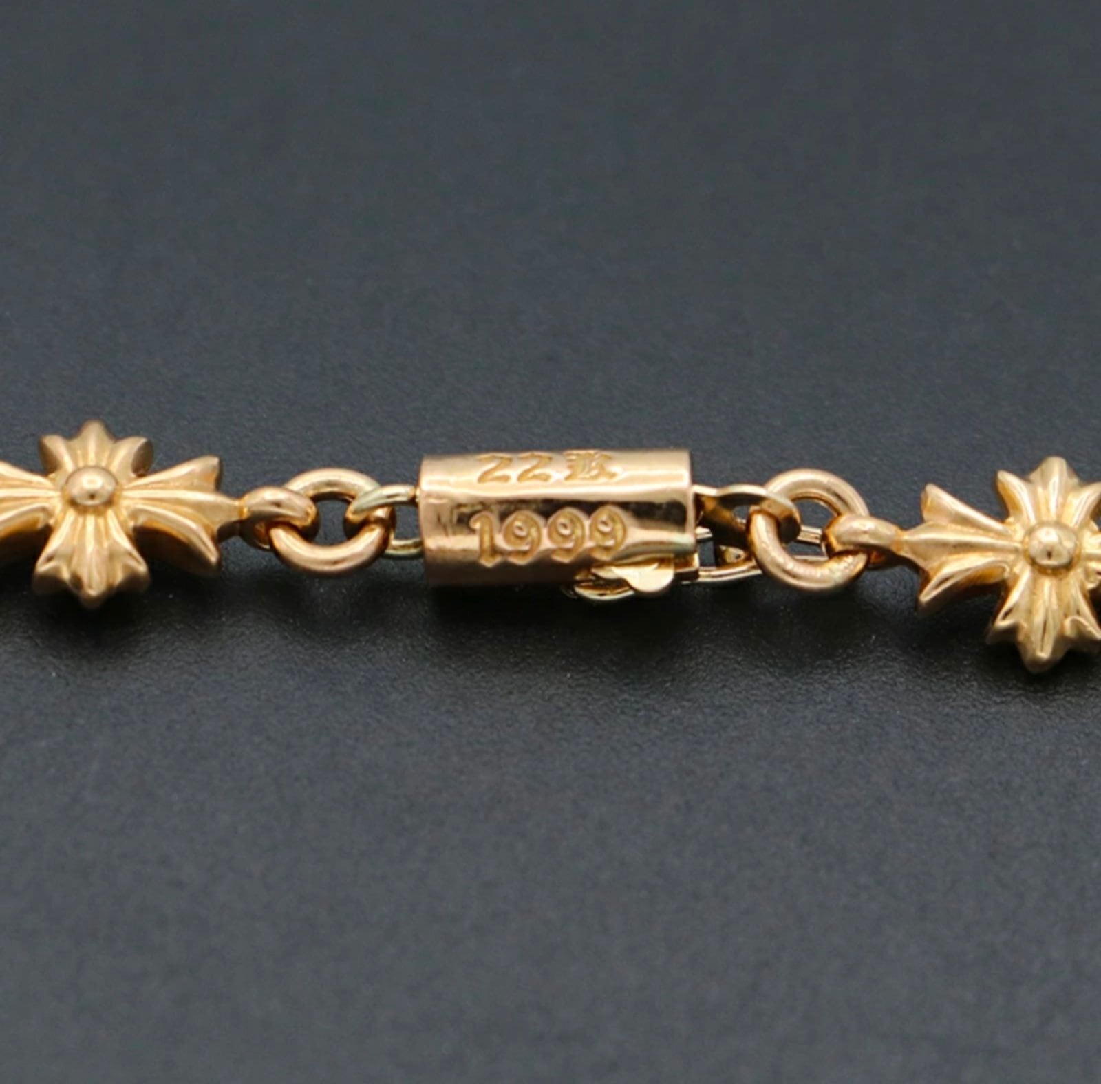 CHROME HEARTS クロムハーツ NKLC TINY E CH PLS I20 GLD タイニーE CH