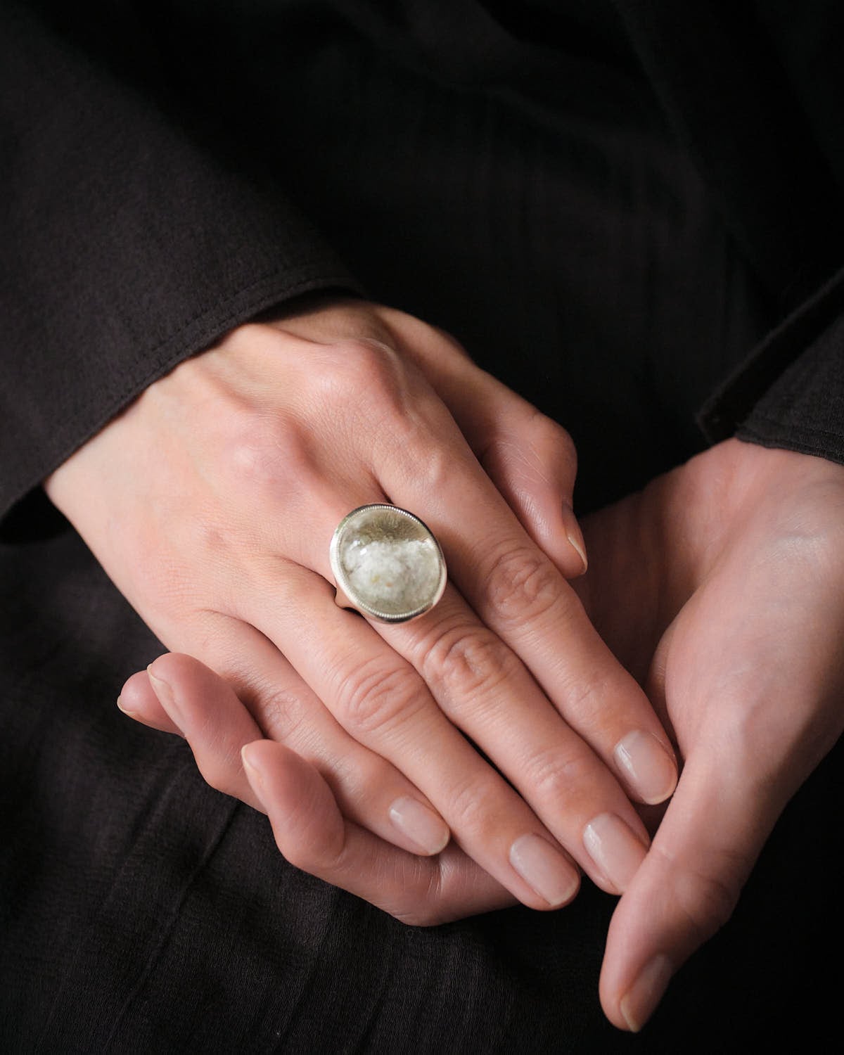 ガーデンクォーツ×シルバー950 リング/13号 ガーデンクォーツ×シルバー950 リング/13号