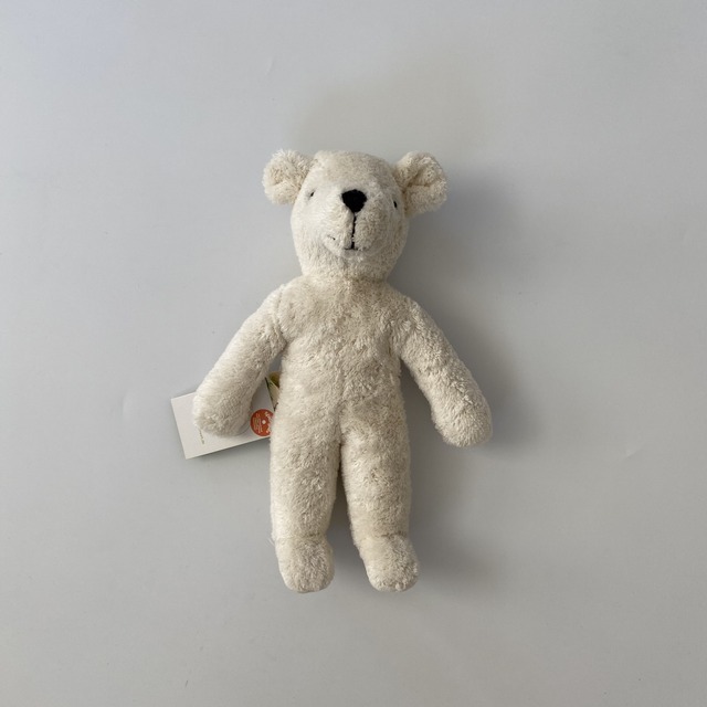 Floppy Animal Bear  WHITE  ( Small ) / Senger Naturwelt  [オーガニック  クマ ぬいぐるみ 出産祝い ゼンガー ギフト ファーストトイ]