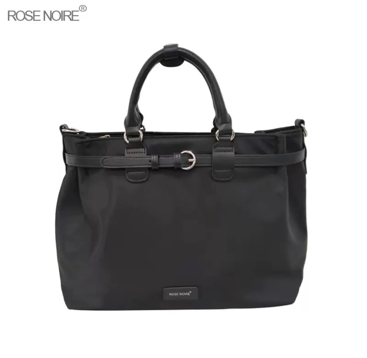 PRADAプラダトートバッグ三角ロゴテスートナイロン白タグ黒 人気