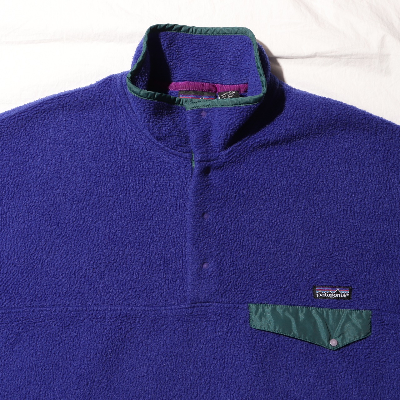 美品 L 93年 青紫 バイオレット シンチラスナップT Patagonia パタゴニア フリース