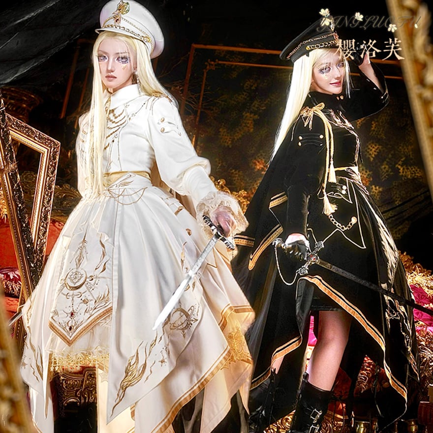 11月18日まで 予約商品 ミリロリ 軍服ロリィタ 7点セット ケープ 帽子