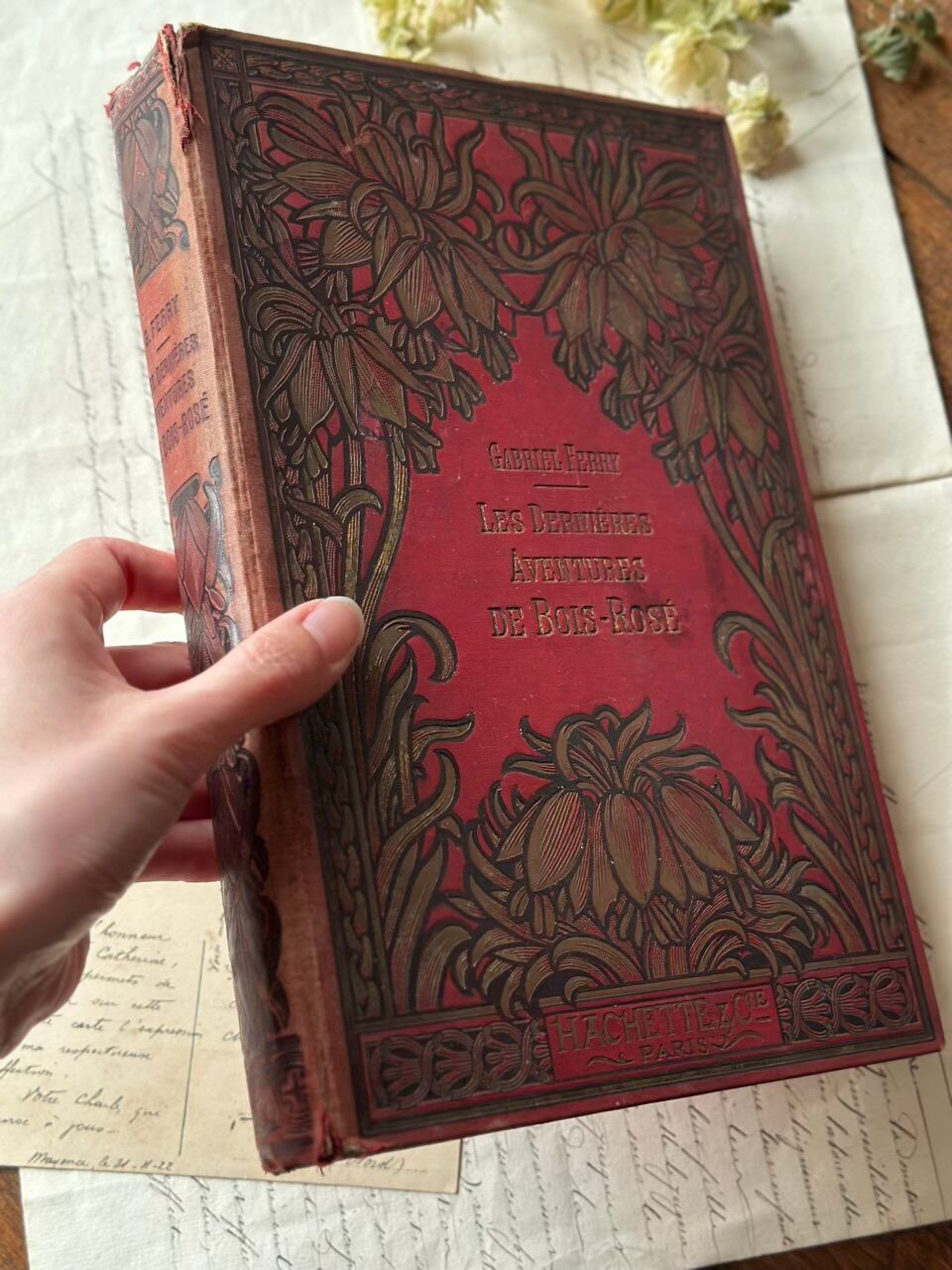 激レア！ドイツ 19世紀 アンティーク 洋書 医学 薬学 医療 古書 広告 19世紀末 赤い装丁の古書 | Brocante de La Cocotte （フランス