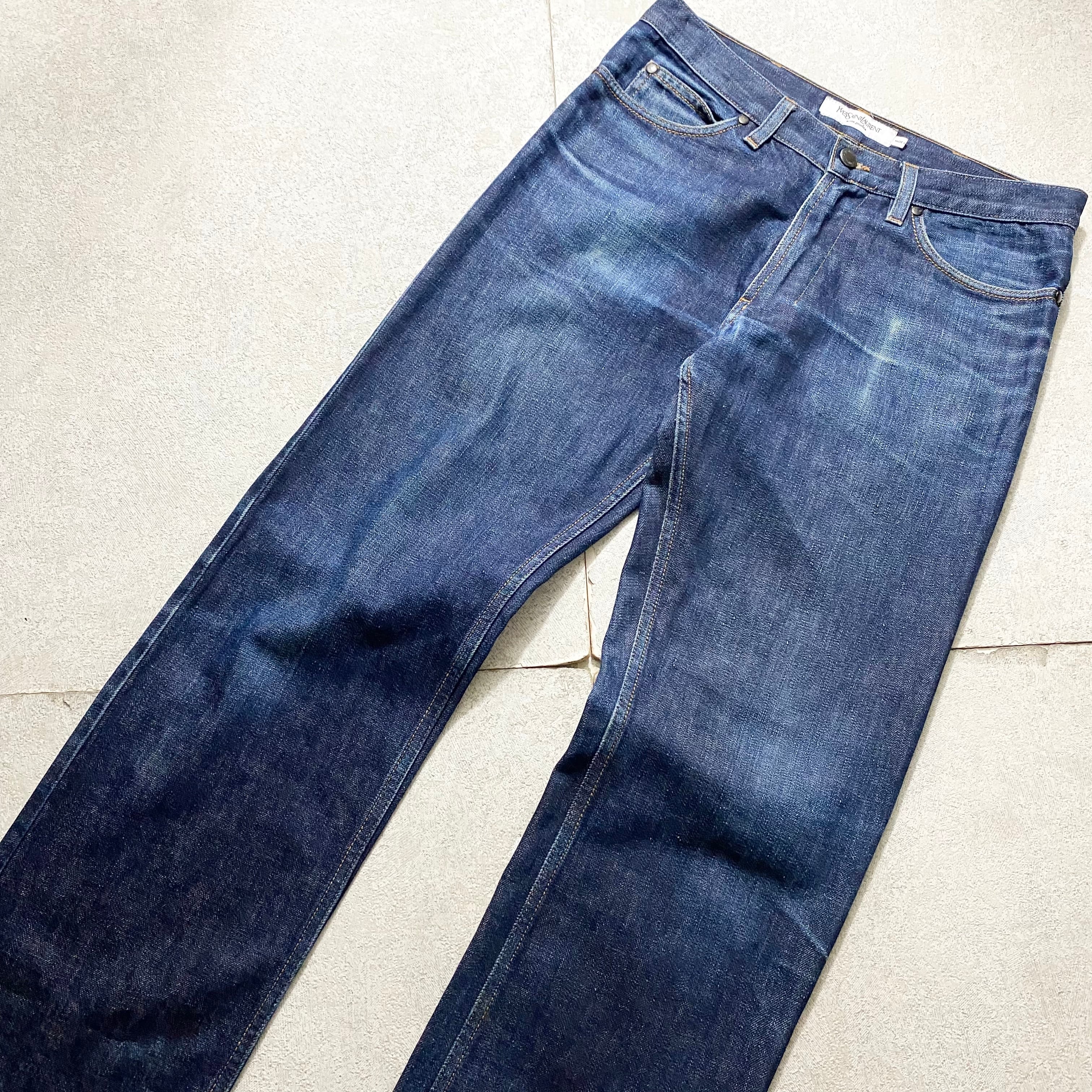 YVES SAINT LAURENT RIVE GAUCHE denim pants “YSL” | NOIR ONLINE