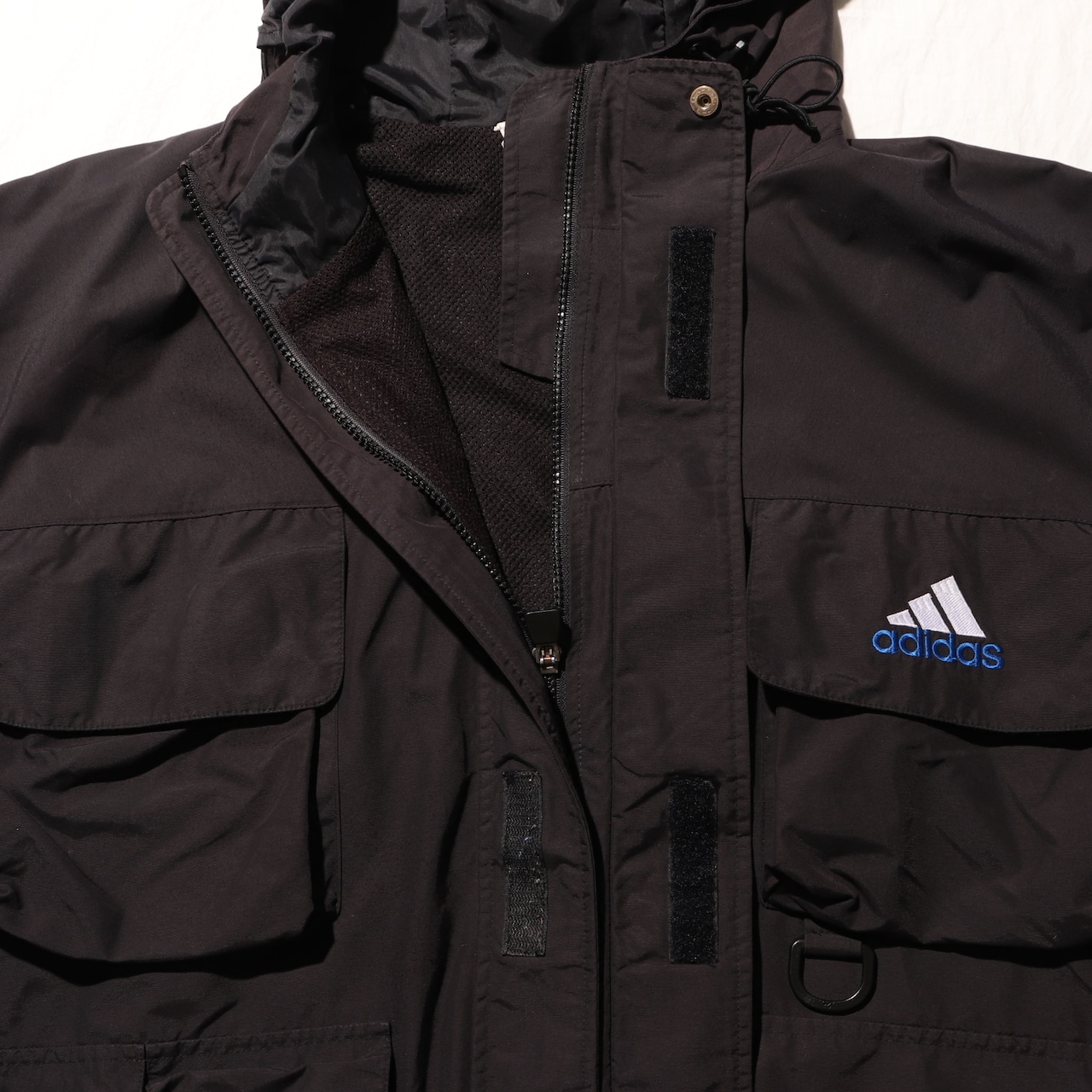 L Adidas 90s タクティカル ナイロンジャケット アディダス 黒 ブラック