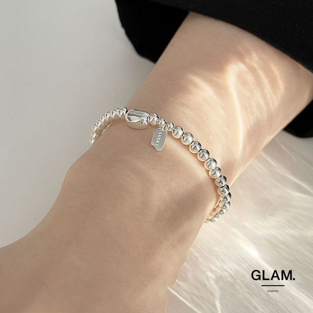 ボールチェーンブレスレット シルバー glamofficial