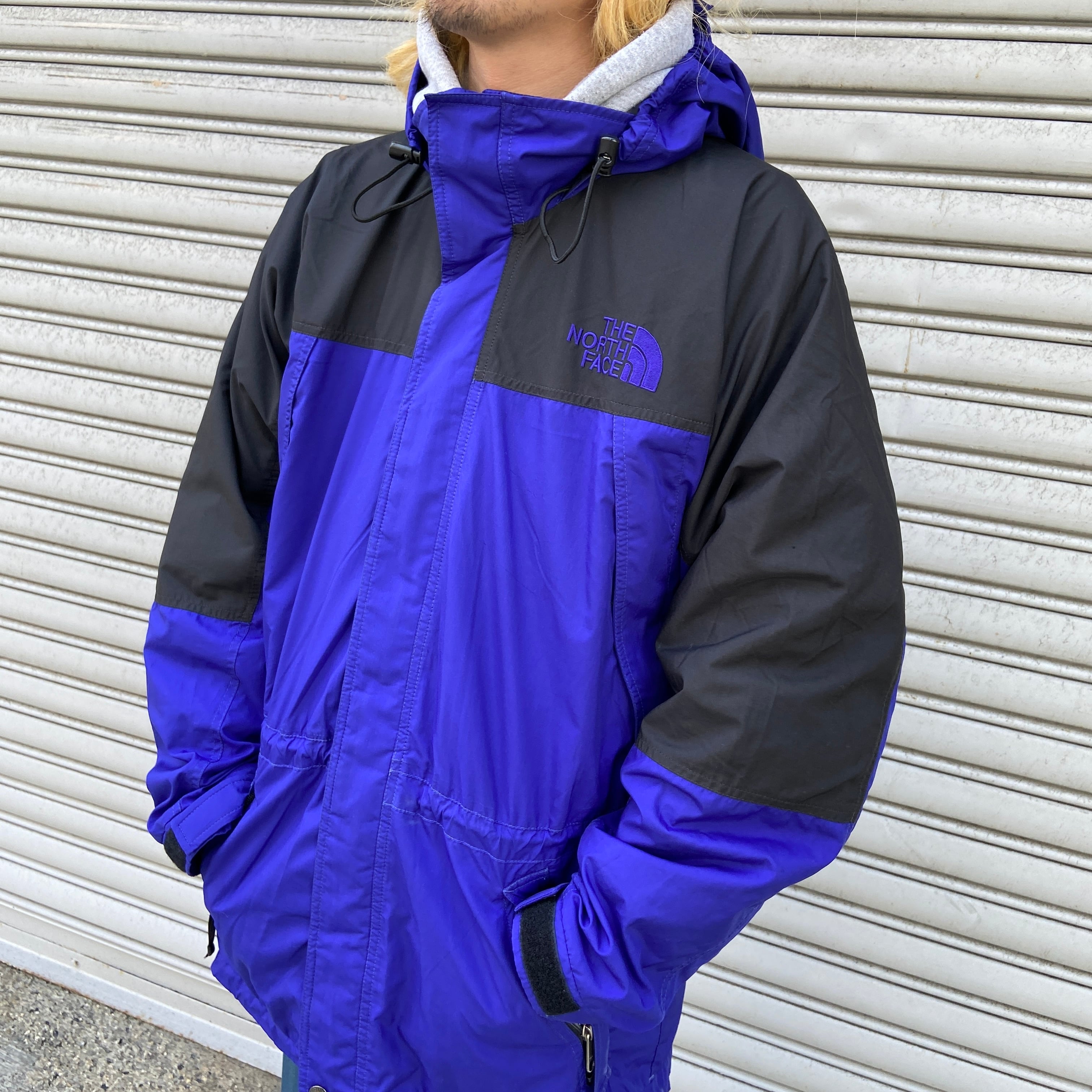 90s THENORTHFACE ノースフェイス マウンテンパーカー ブルー M | 古着 ...