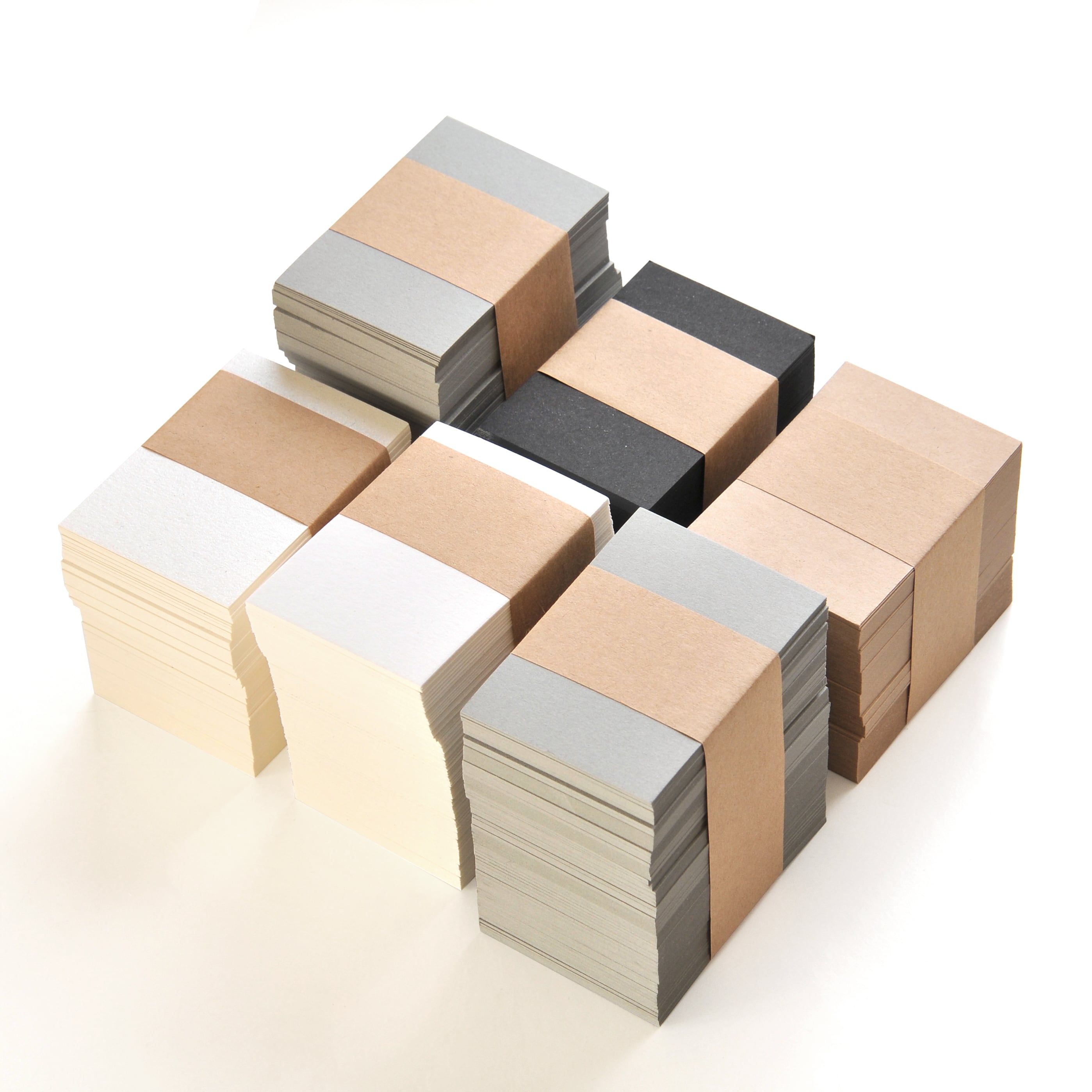 無地 カード 台紙Lサイズ 47×67mm  50枚・100枚・ミックスより選択(パール・マット・クラフト・グレー・ブラック) A050