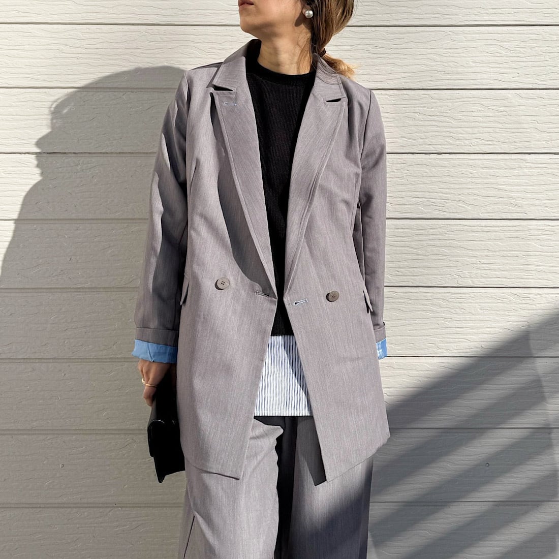 【セットアップ対応アイテム】ダブルブレストジャケット