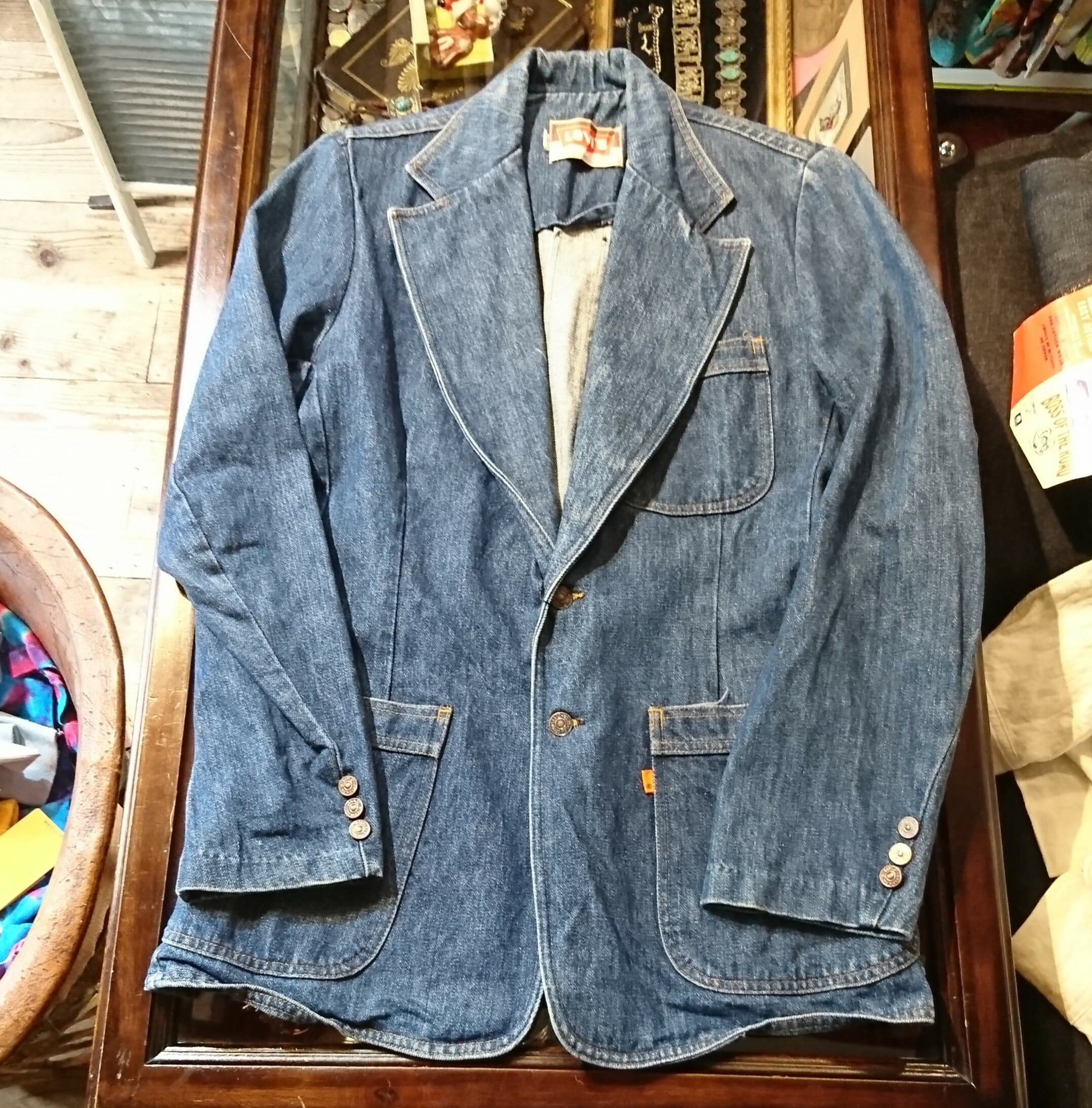 70s vintage levi's denim tailored jacket ヴィンテージ リーバイス