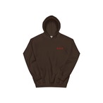 【068】Mitsuboshi Logo Hoodie Brown/Red