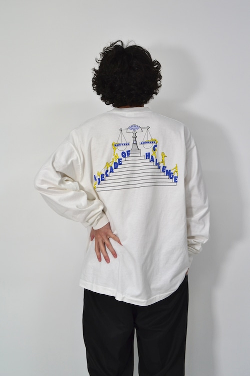90s USA製 Fruit of the room print long sleeve T-shirt