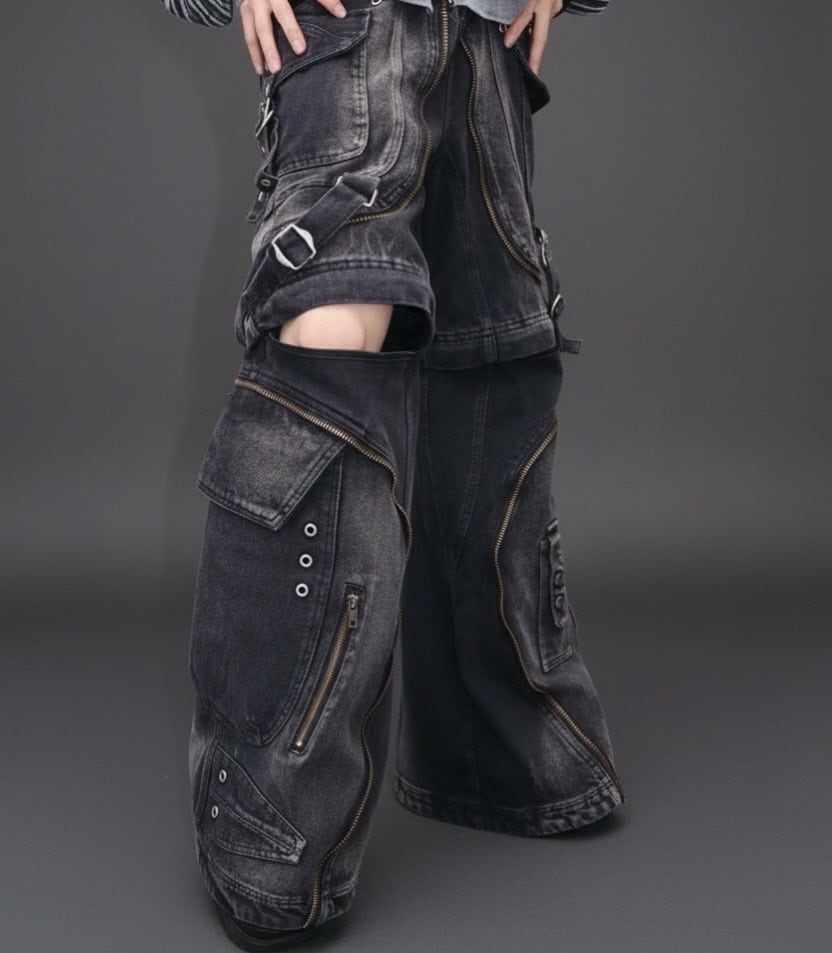 デニム | 韓国系ユニセックスTHICC サブカル系PSYNYXX