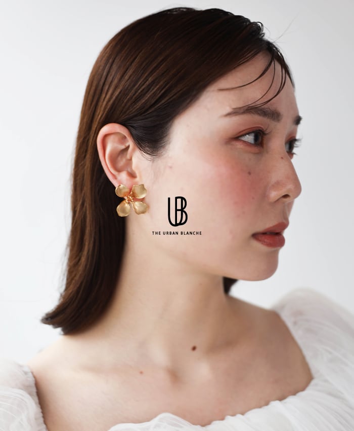 Fli?n イヤリング ゴールド フラワー ウェディング アクセサリー 商品