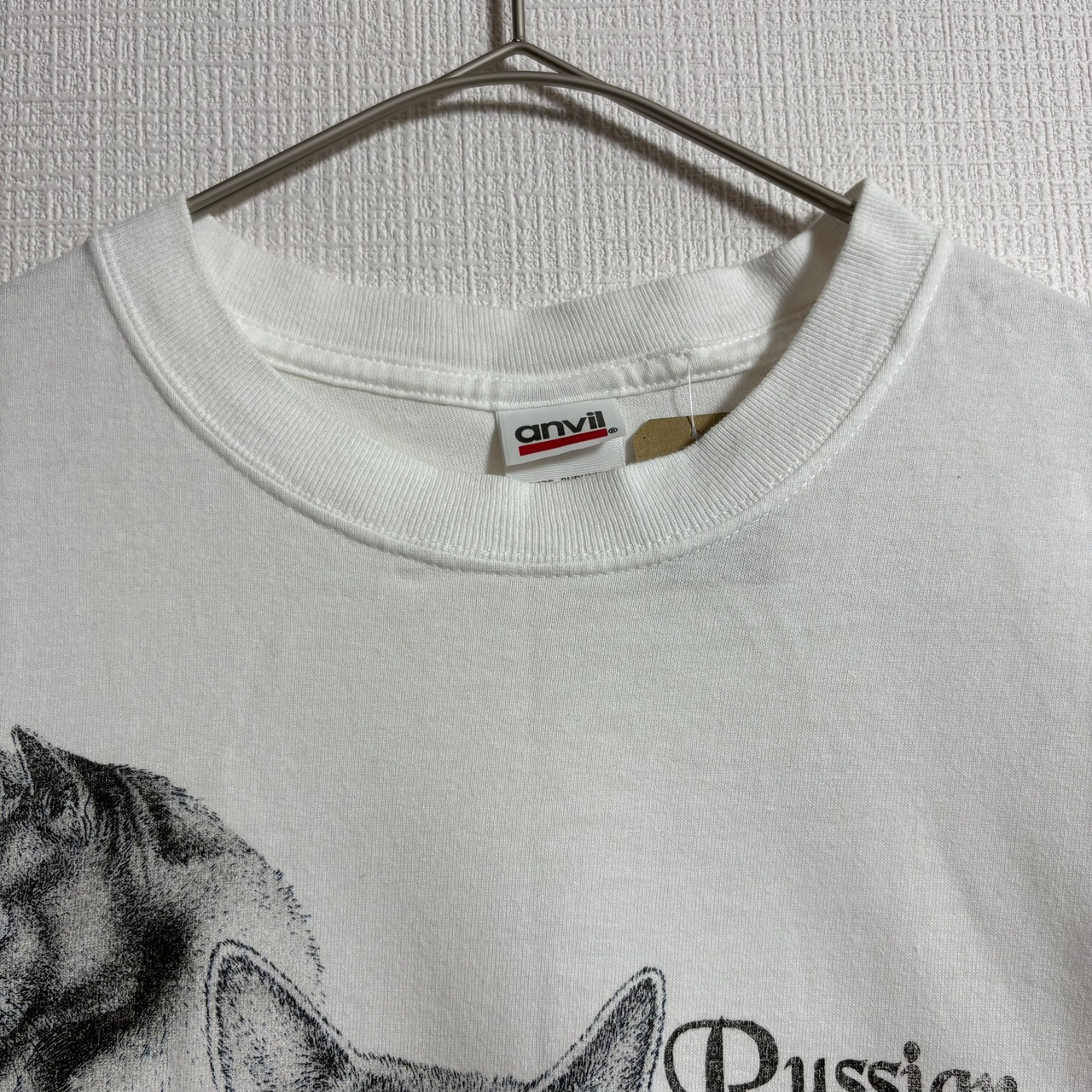 MADE IN USA anvil 猫 半袖 Tシャツ