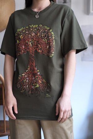 "new" "ATLAS SCREEN PRINTING" "S/S NATURE PRINT T-SHIRT"