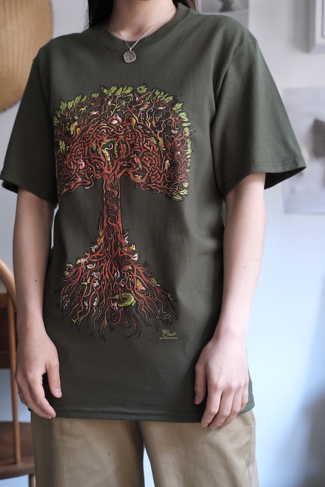 "new" "ATLAS SCREEN PRINTING" "S/S NATURE PRINT T-SHIRT"