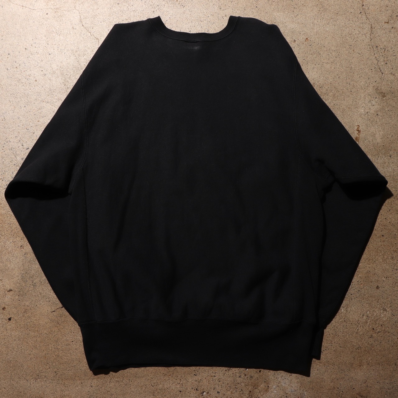 稀少 美品 XL 黒 90s USA リバースウィーブ チャンピオン スウェット ブラック Reverse weave champion
