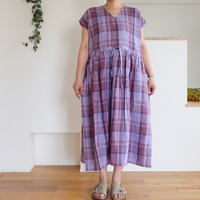 unwind dress マドラスチェック