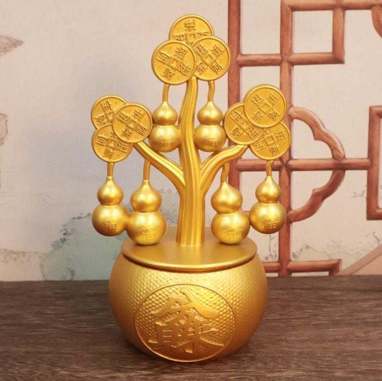 金のなる木 瓢箪 ひょうたん 金 黄金 ゴールド 招財樹 富 繁栄