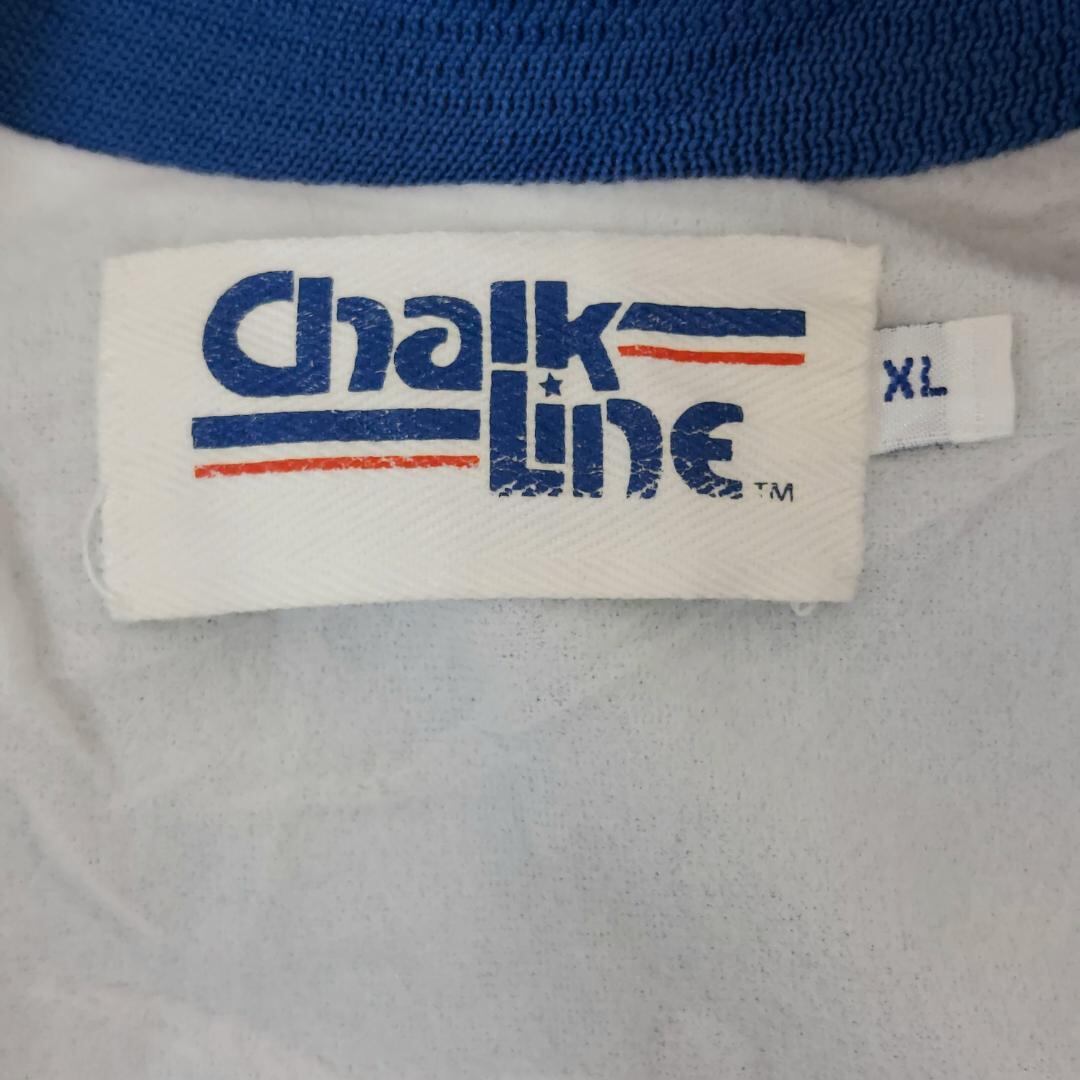 80s NFL ジャイアンツ ロゴ刺繍ナイロンスタジャン XL ブルー青 ...