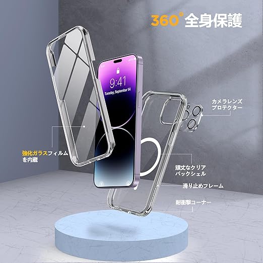 MagSafe対応】Miracase iPhone14pro用ケース スマホケース iphone14