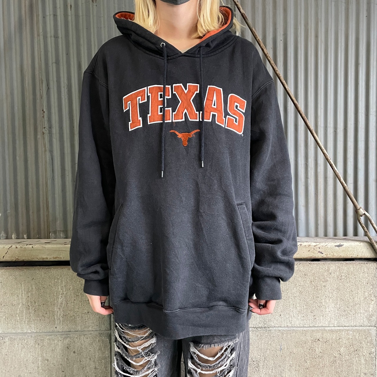 TEXAS ELITE カレッジチームロゴ刺繍 ワッペン スウェットパーカー 