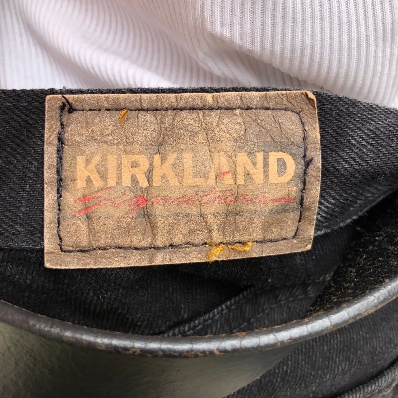 90s USA Kirkland ブラックデニムパンツ 00s 後染め 90s USA Kirkland ブラックデニムパンツ 00s 後染め