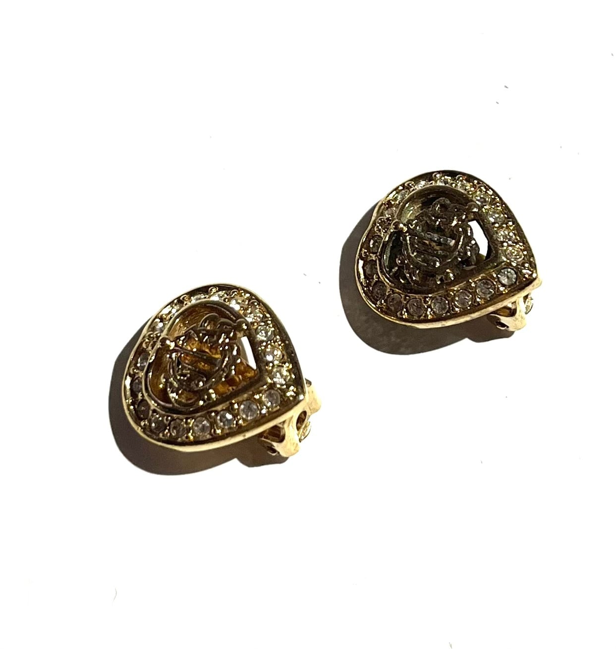 1425今だけSALE VINTAGE Christian Dior ハートロゴイヤリング 1425今だけSALE VINTAGE Christian Dior ハートロゴイヤリング