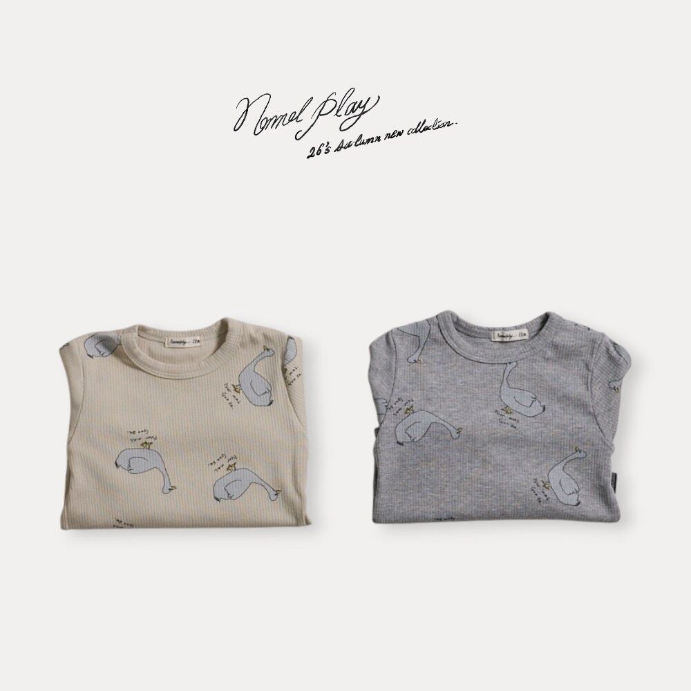 送料無料【予約】/ ノーマルダックリブTシャツ / normal play