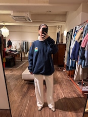 【Champion】メキシコ製 TRIANGLE MOTORS ワッペン 前Vスウェット XL