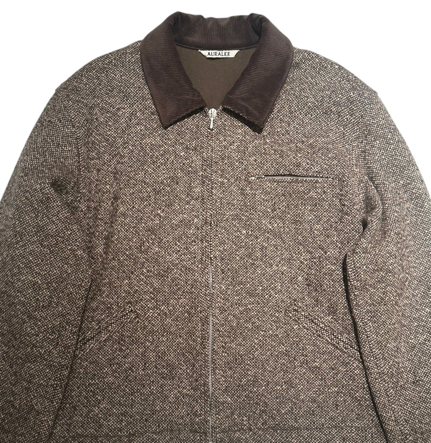 AURALEE [HOMESPUN TWEED ZIP BLOUSON] | LILLY DEL SALONE