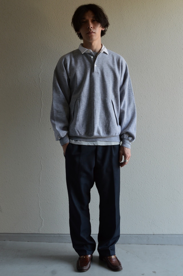 VAN HEUSEN 1990's From USA Sweat Rugger Shirt Box Fit バンヒューゼン 90s スウェット ラガーシャツ