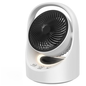 【数量限り】サーキュレーター コードレス 充電式 扇風機 兼用 DCモーター 静音【節電対策&最大25時間運転】USB 5200mAhバッテリー パワフル送風 5段階風量調節 左右首振り 上下角度調節 1-7時間切タイマー 省エネ コンパクト 小型 ライト付き アウトドア用/キャンプ用/車中泊/換気/空気循環/部屋干し/衣類乾燥/梅雨除湿/冷房/暖房 日本語取扱説明書付き (ブラック)