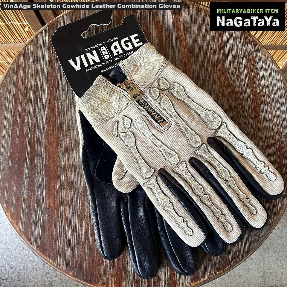 Vin&Age ヴィンアンドエイジ VG15 SKELETON GLOVES スケルトングローブ
