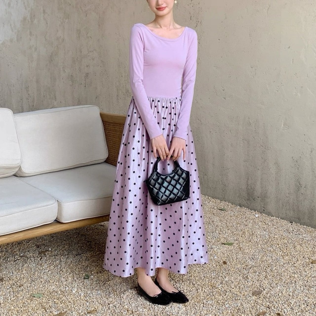 フレンチドット ロマンティックワンピース W00283