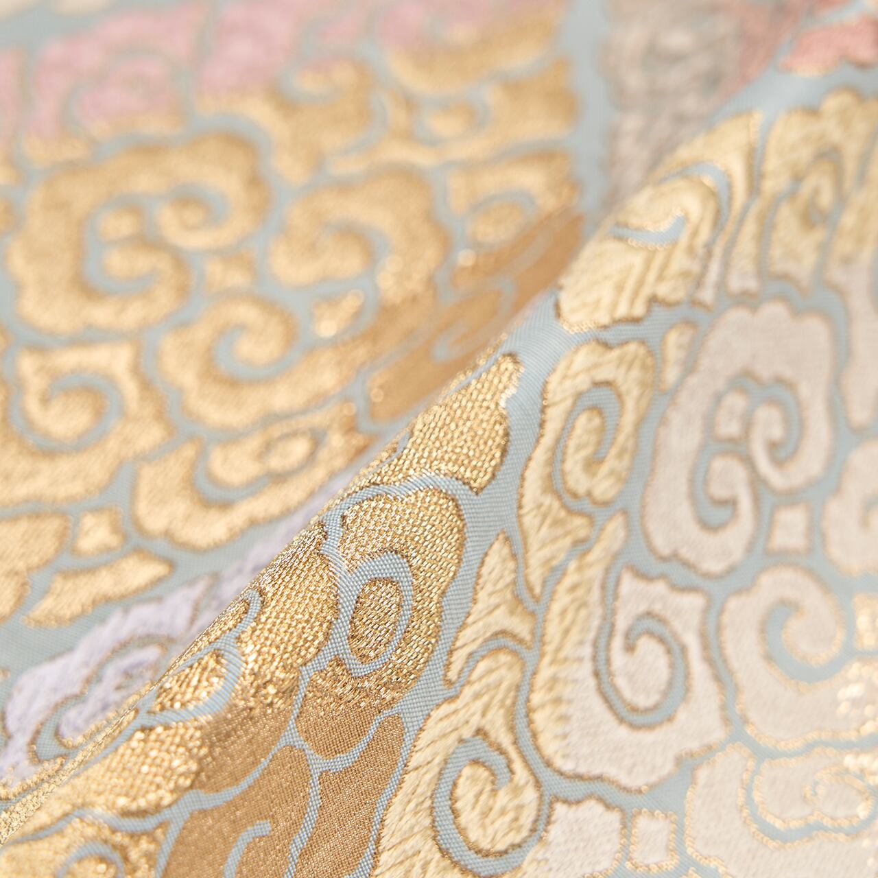 とみや 菱取に瑞雲文様 唐織袋帯【未着用品】 | かわの屋