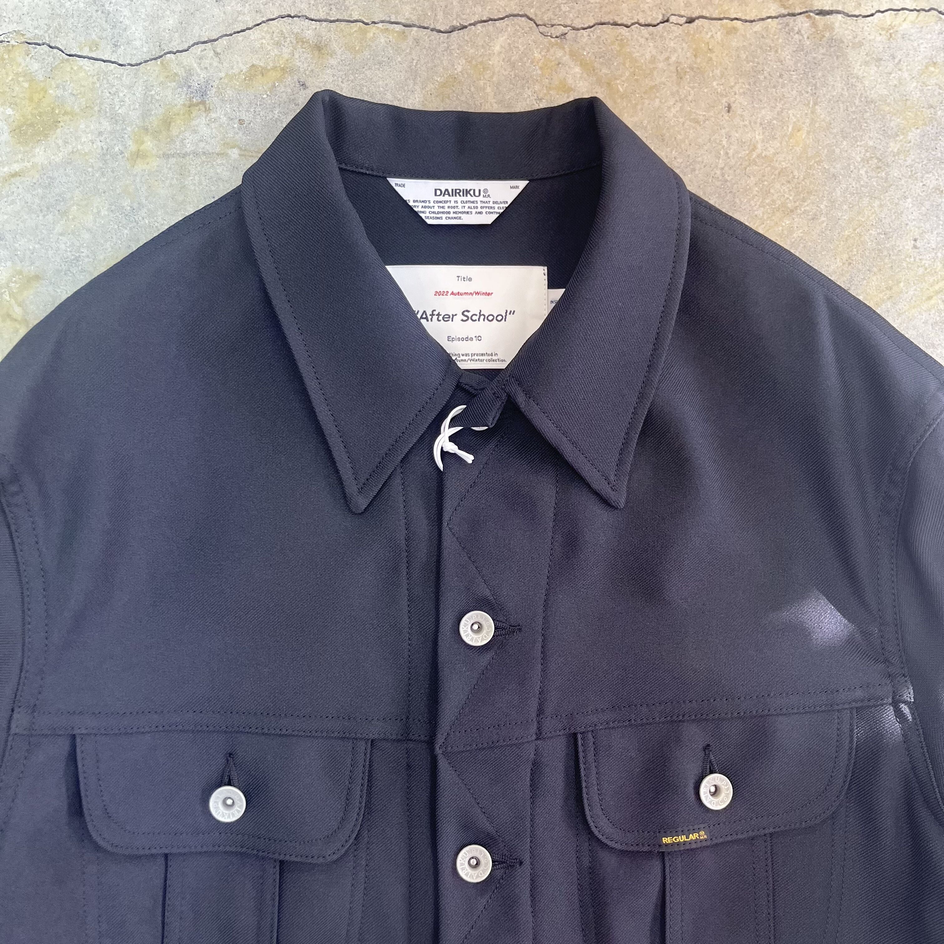 DAIRIKU | “Regular” Polyester Jacket | Black | HOWDAY